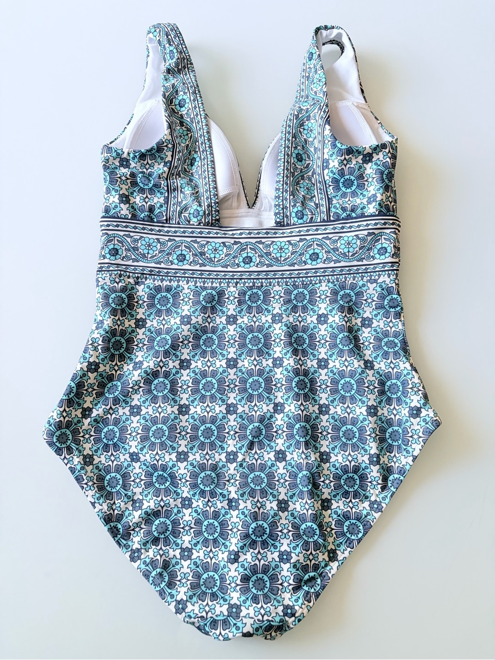 Boden Porto V-Neck Swimsuit Sz 6 - Picture 4 of 9